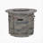 Outdoor 32" Round MgO Propane Fire Pit, Grey Top - 40,000 BTU