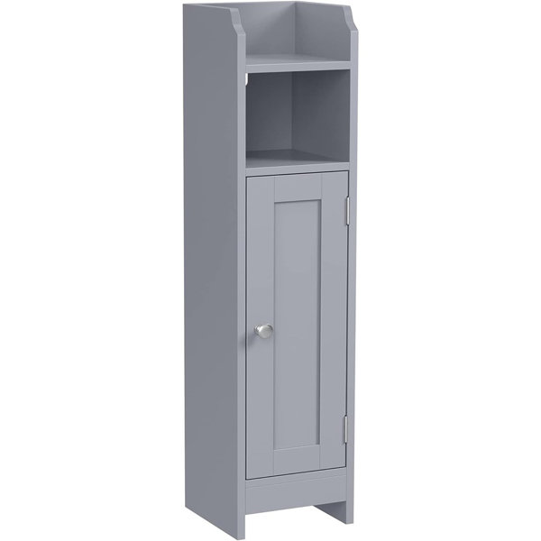 Rebrilliant Narma Solid Wood Freestanding Linen Cabinet | Wayfair