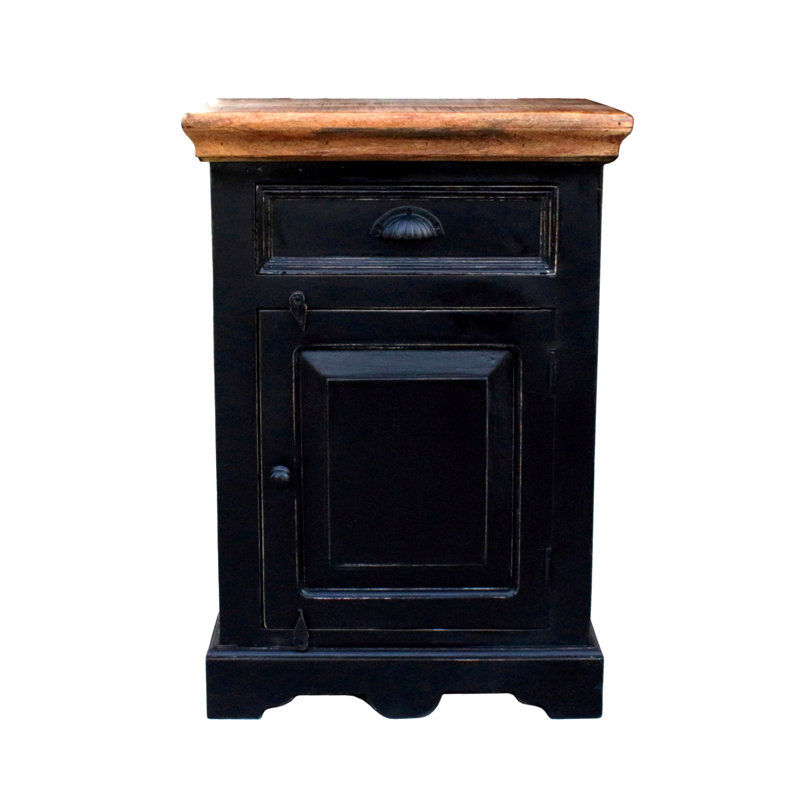 Camillus 50cm W Solid Wood Bedside Table