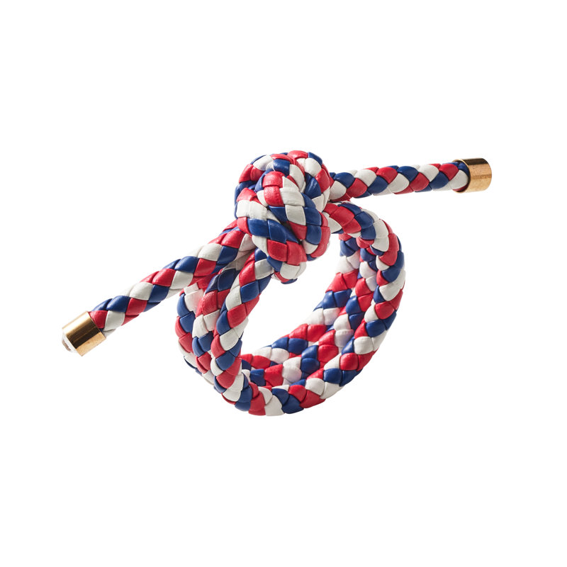 Rope Knot Napkin Ring, Red/White/Blue