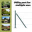 Vidaxl Fence Post 26 Pcs Silver Steel-116846516
