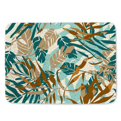 Tapis de bain en microfibre / microsuède