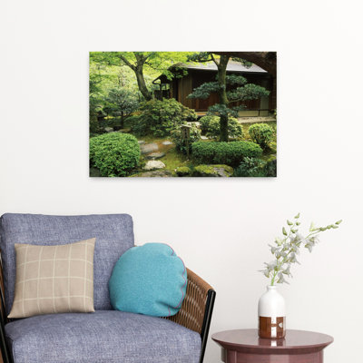 Temple In A Garden Yuzen-En Garden Chion-In Higashiyama Ward Kyoto Kyoto Prefecture Kinki Region Honshu Japan Abstract Architecture Landscape Art