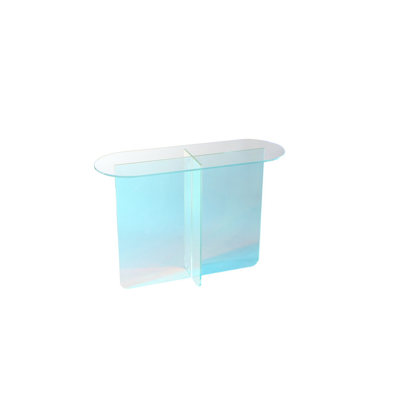 Console Vinci en verre irisé