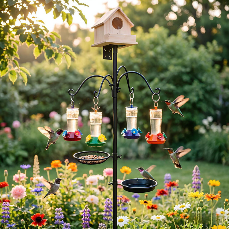 Mât d'alimentation 94 po pour oiseaux