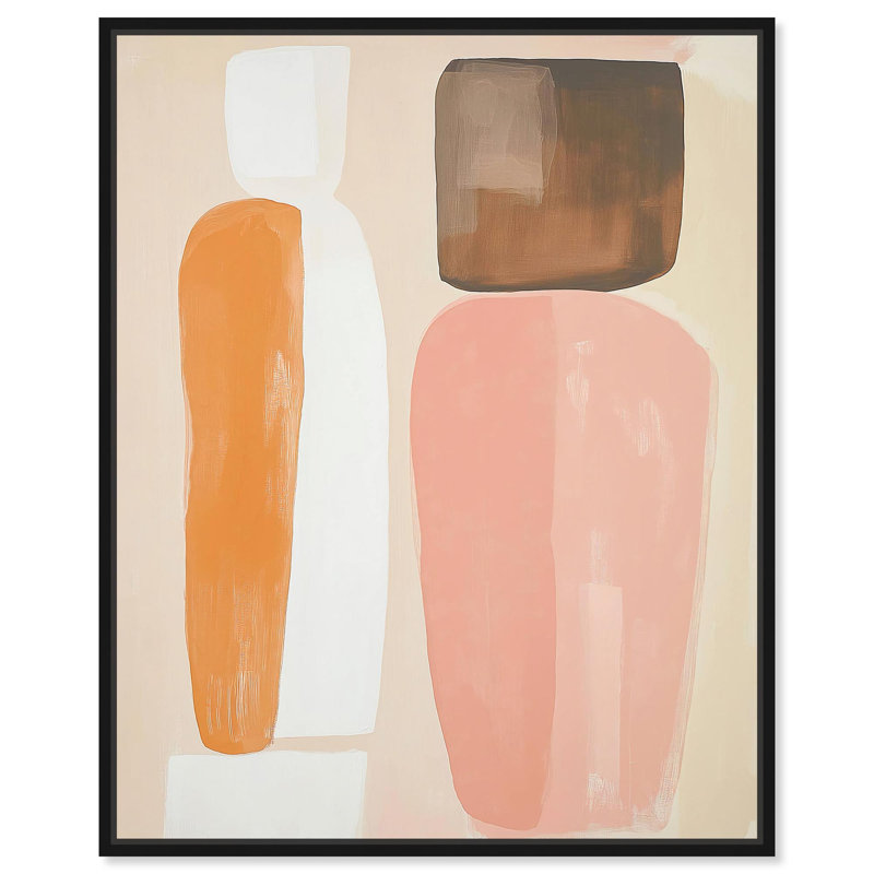 Toile «Tones of Restfulness I» par Art Remedy, H 21 po x l 17 po, Cadre flottant noir