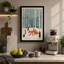 Fox in Winter Woods Scandinavian - Wrapped Canvas-1611665928-1611665930