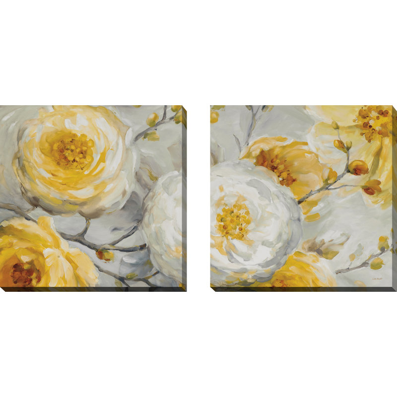 « soleil », reproduction de peinture à l’acrylique à multiples images sur toile tendue, H 18 po x l 36 po x P 1 po