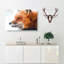 Profile Of A Red Fox - Wrapped Canvas-56629292