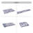 NAAR MAVAL Blue Washable Rug 3x5 Area Rug (Blue, 3' x 5')