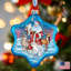 4'' Glass Holiday Shaped Ornament