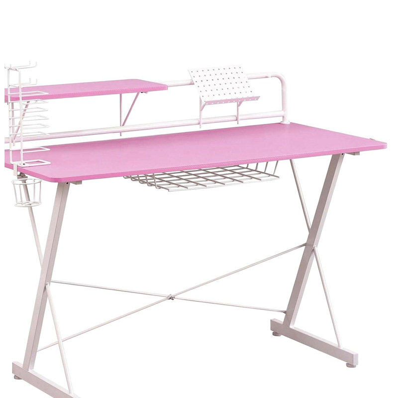 Bureau d'ordinateur de sport avec tablette Sport TS-200, rose
