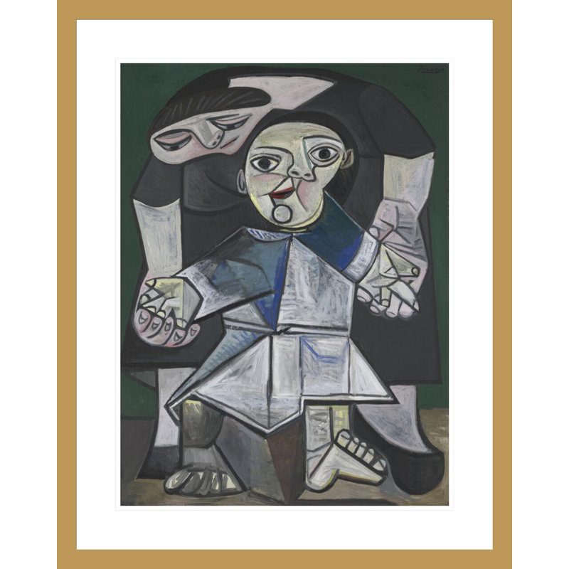 «First Steps» par Pablo Picasso, impression giclée sur cadre, H 29,39 po x l 23,5 po