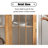 White + Brown + Gold Solid + Manufactured Wood + Glass + Iron Display Cases