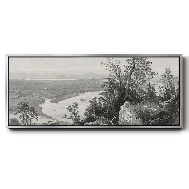 Vallée du Connecticut depuis le mont Tom, H 8 po x l 20 po x P 1,5 po, Argent
