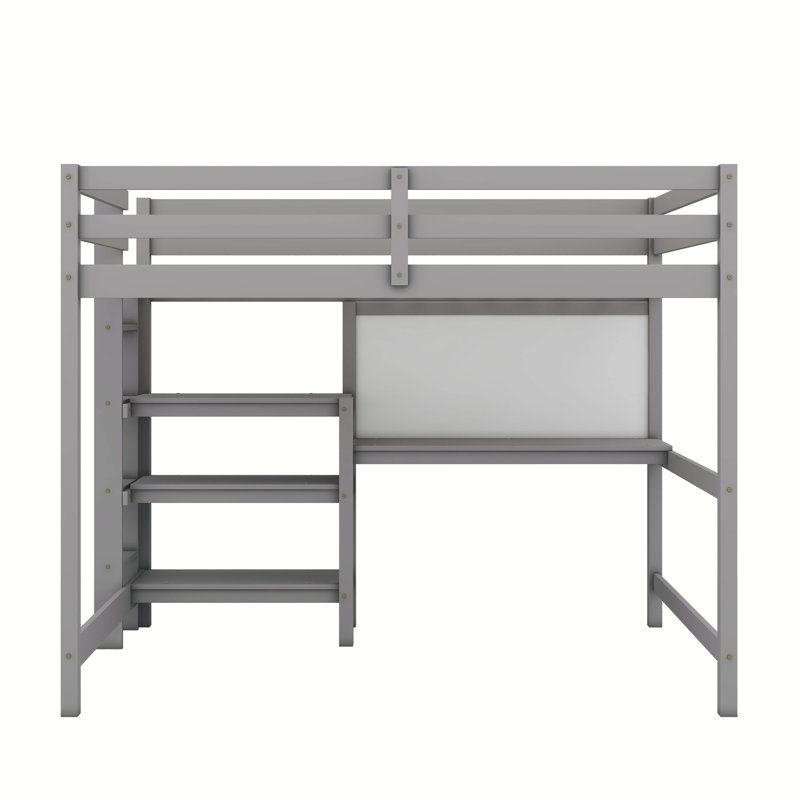 Lit mezzanine pour enfants Costilla, gris, Complète