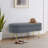 Oval Storage Bench With Metal Legs-1924148047