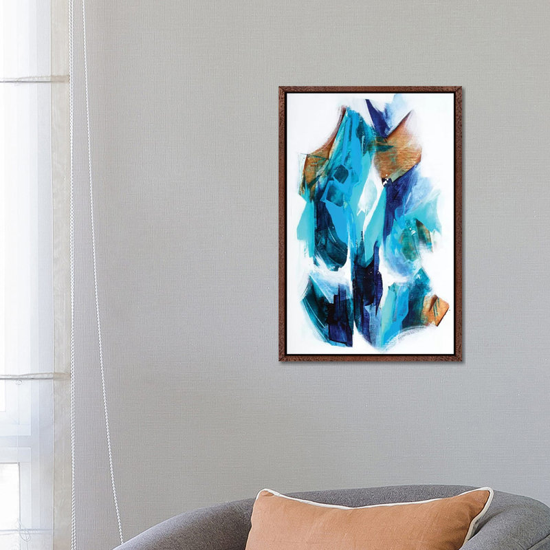 Fusion - Print on Canvas, 66.04 cm H x 45.72 cm W, Classic Brown Wood Framed