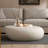 Irregular Oval Coffee Table Faux Stone Table-127594626-126626687