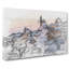 Oia Santorini Skyline In Greece In Abstract - Wrapped Canvas-55308767