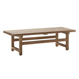 Table basse en teck Alfred - 55 x 22 po - Naturel