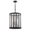 Luminaire suspendu rectangulaire à 4 lumières Cedriot