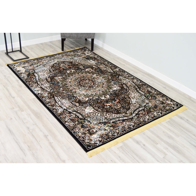 Darwen Performance Oriental Indoor Rug, Rectangle 5'2" x 7'5"