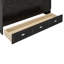 Grand lit escamotable avec grands tiroirs et chargement USB - Lit escamotable mural avec rangement, espresso brossé-432404150