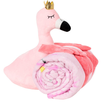  Ensemble de jetés 2 pièces Flamingo