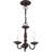3 - Light Steel Chandelier