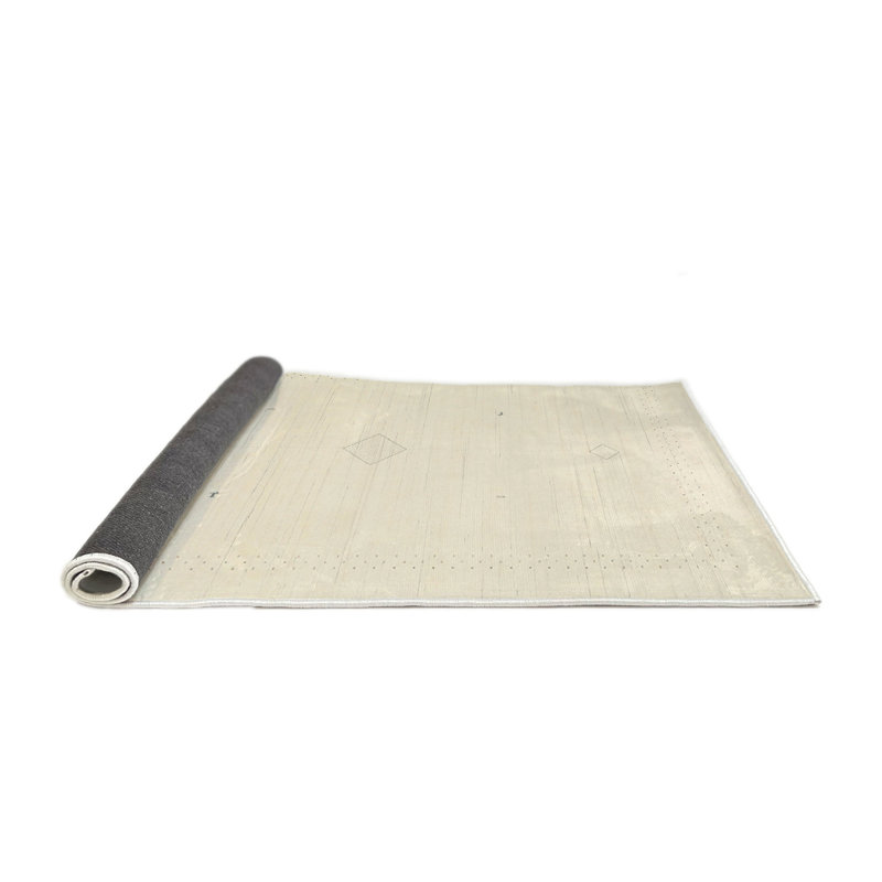 Surface beige contemporaine tapis, Rond 8 pi x 8 pi