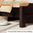 51.2" Solid Wood Bed Frame, Rustic Platform Bed With Spliced Headboard-1420080803-1420080805