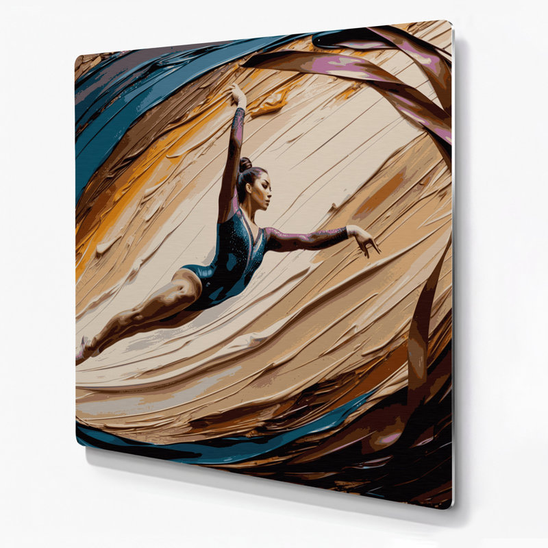 Art mural en métal Sports Gymnastic