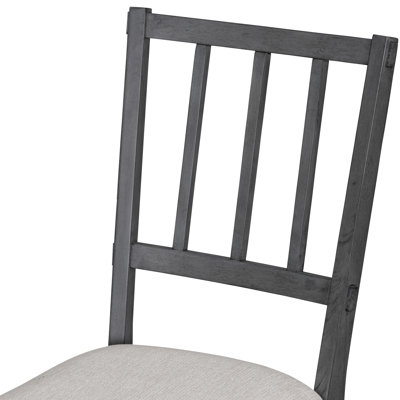 Ensemble de salle à manger 5 pièces avec 3 chaises et un banc de table, des sièges rembourrés doux, des chaises au design moderne d'aspect bois naturel, un banc incurvé, confortable pour une utilisation quotidienne