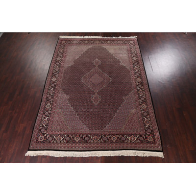 Barker Ridge One-of-a-Kind 9'3" X 12'6" 1980s Wool Area Rug in Black