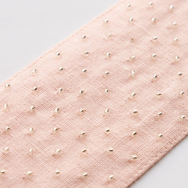 Northern Lights Beaded Tape, Blush