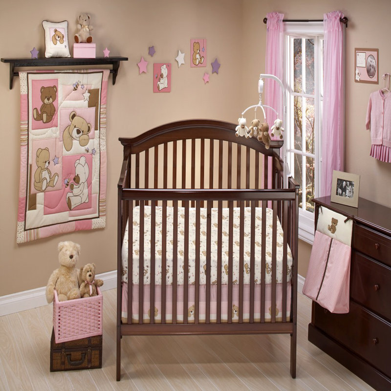 Ensemble de literie pour lit de bébé 10 pièces Daksh, Rose