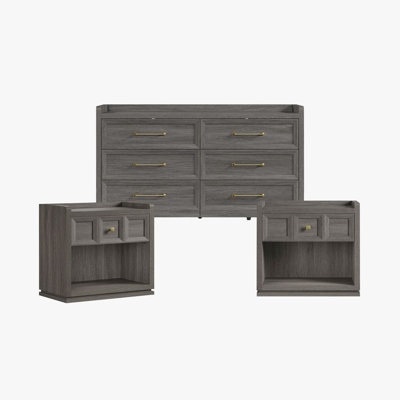 3 Piece Bedroom Set (dresser+2 Nightstands)