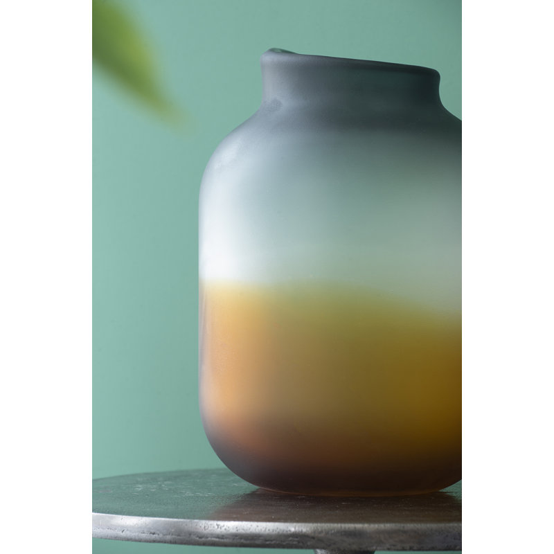 Lanayah Handmade Glass Table Vase, 11.4" H x 8.1" W x 8.1" D