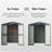 Outdoor Storage Shed 6.5'X 4.2', Metal Garden Shed For Bike, Trash Can, Tools, Lawn Mowers,Galvanized Steel Outdoor Storage Cabinet With Lockable Door For Backyard, Patio, Lawn (6.5X4.2Ft, Dark Gray)-124356787-124356779