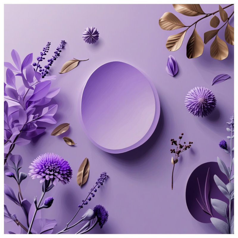 Housse de couette moderne fleurs mauves, Très grand lit