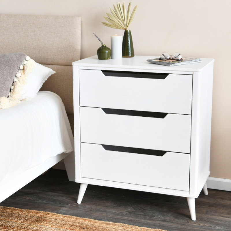 Commode 3 tiroirs Yume, Blanc