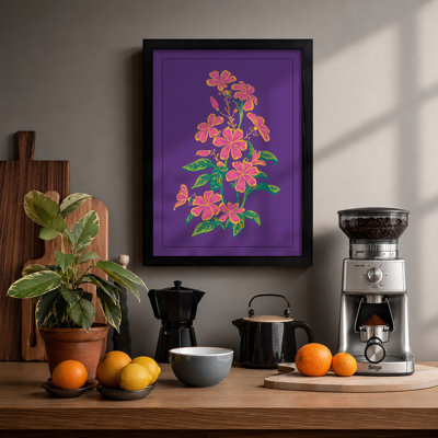 Pink Coral Florals Botanical - Print