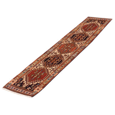 Konya One-of-a-Kind 2'1" X 9'2" New Age Runner Wool Area Rug in