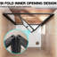 185mm H Hinged Framed Shower Door with Clear Glass-1278809691-1278809692