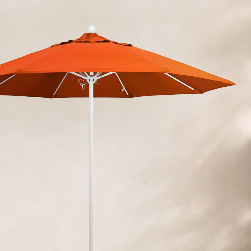 Parasol de marché 9 pi Maria, Blanc, Sunbrella® lagon Astoria