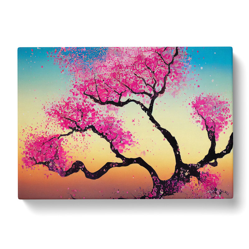 Wholesome Cherry Blossom Tree - Wrapped Canvas, 40cm H x 60cm W x 3cm D