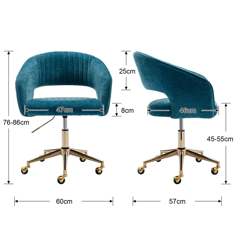 Adell Office Chair, Teal