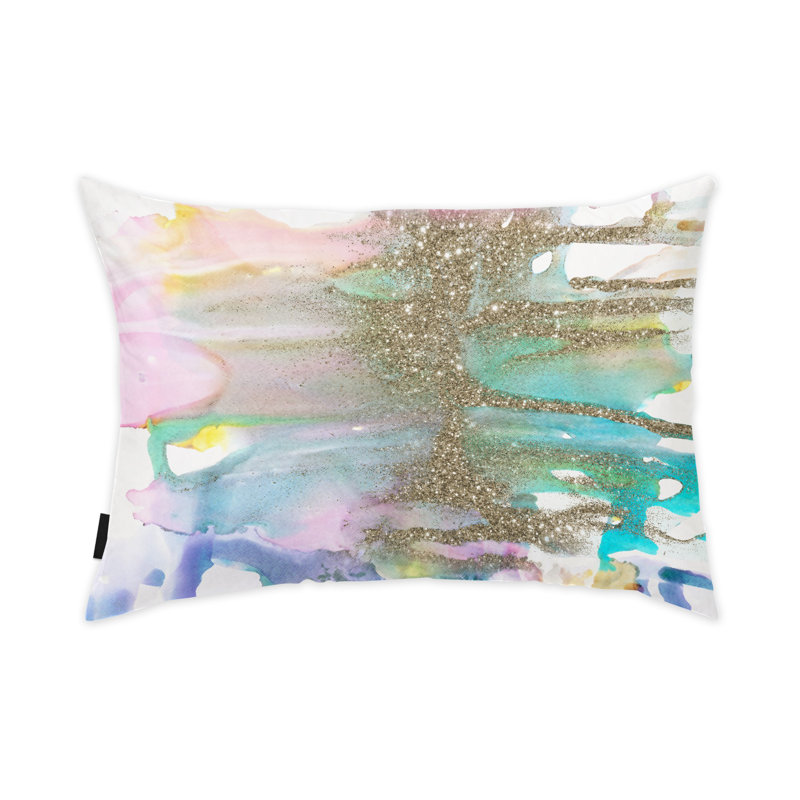 Housse et insert de coussin rectangulaire aquarelle