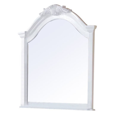 Miroir mural biseauté en bois Rosalind
